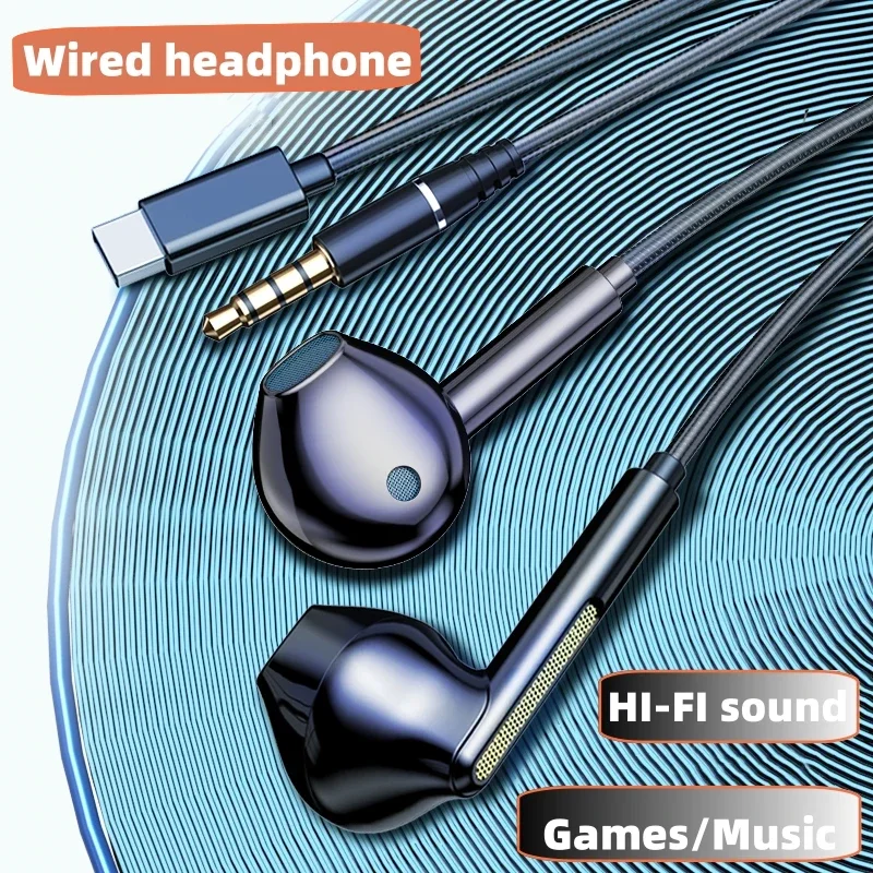 A Fül Vezetékes Fejhallgató, Vezetékes Fülhallgató Mikrofonnal Bass Sztereó Fülhallgató, Sport, Zene, Fülhallgató a Xiaomi Huawei