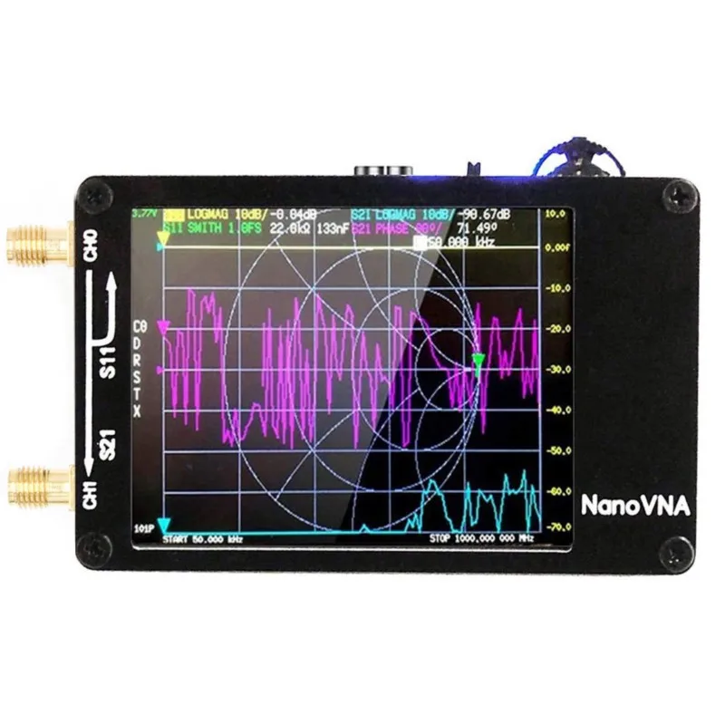 NanoVNA-H 2.8 érintőképernyő Plusz Antenna Vektor Hálózat Antenna-Elemző MF HF VHF UHF Támogatja A maximum 32G SD Kártya Slot