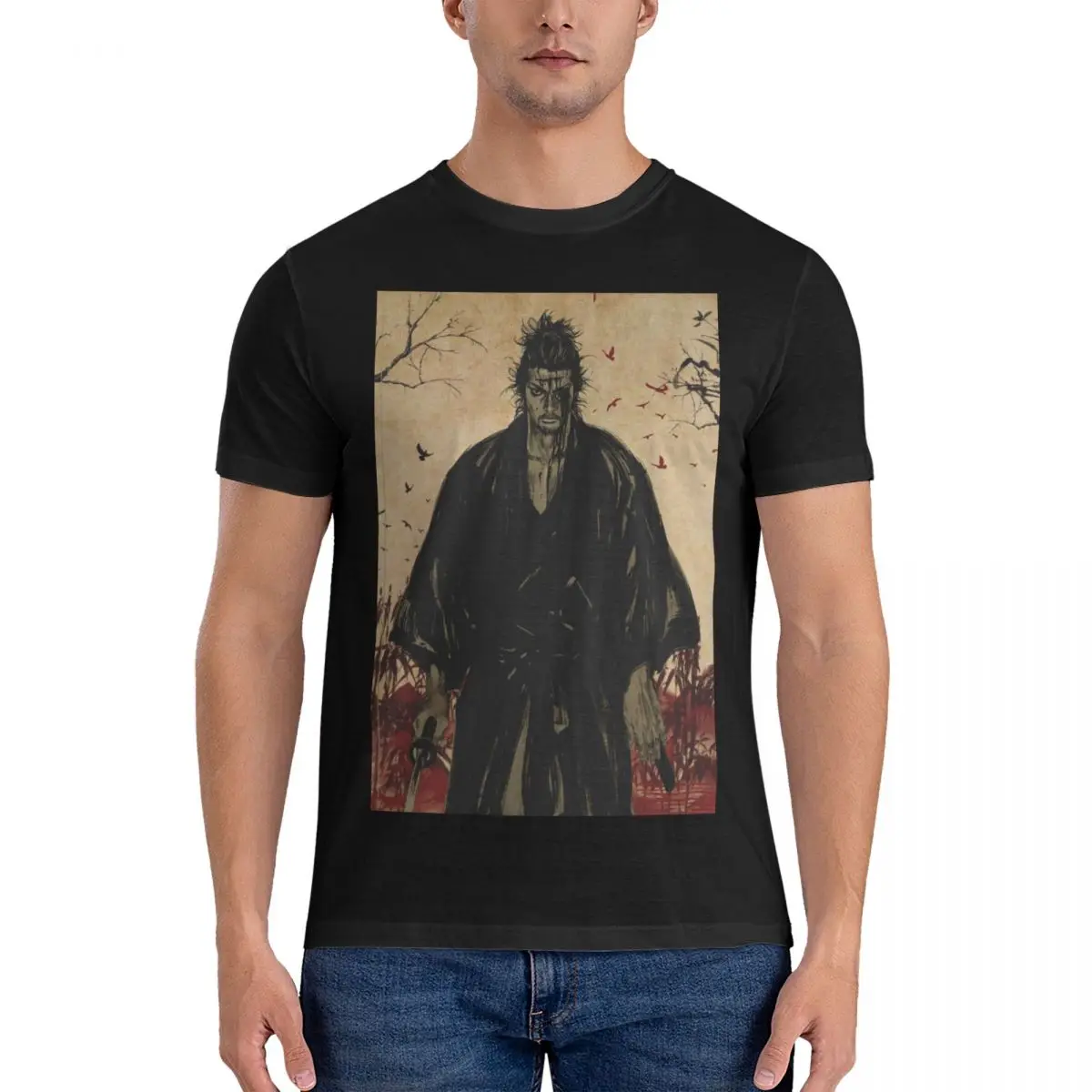 Miyamoto Musashi Miyamoto Musashi pólók Forró Eladó Felnőtt póló, Vicces Fitness Kiváló minőségű, Modern USA Méret